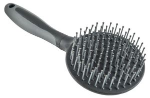 Tornado Tack Quality Mane and Tail Brush - Grey and Black